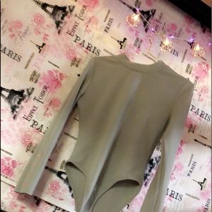 High-Necked Long Sleeve Bodysuit